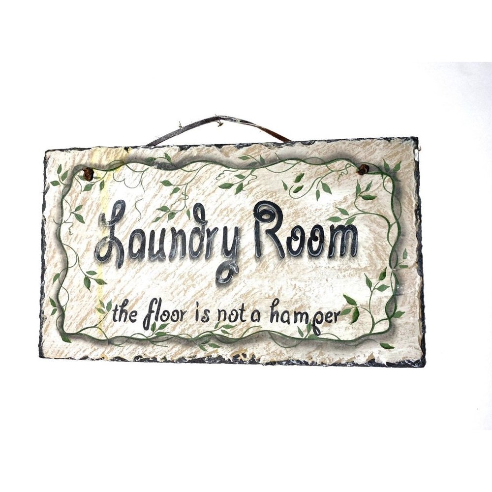Rectangular Slate Laundry Room Sign - Picture 2 of 10